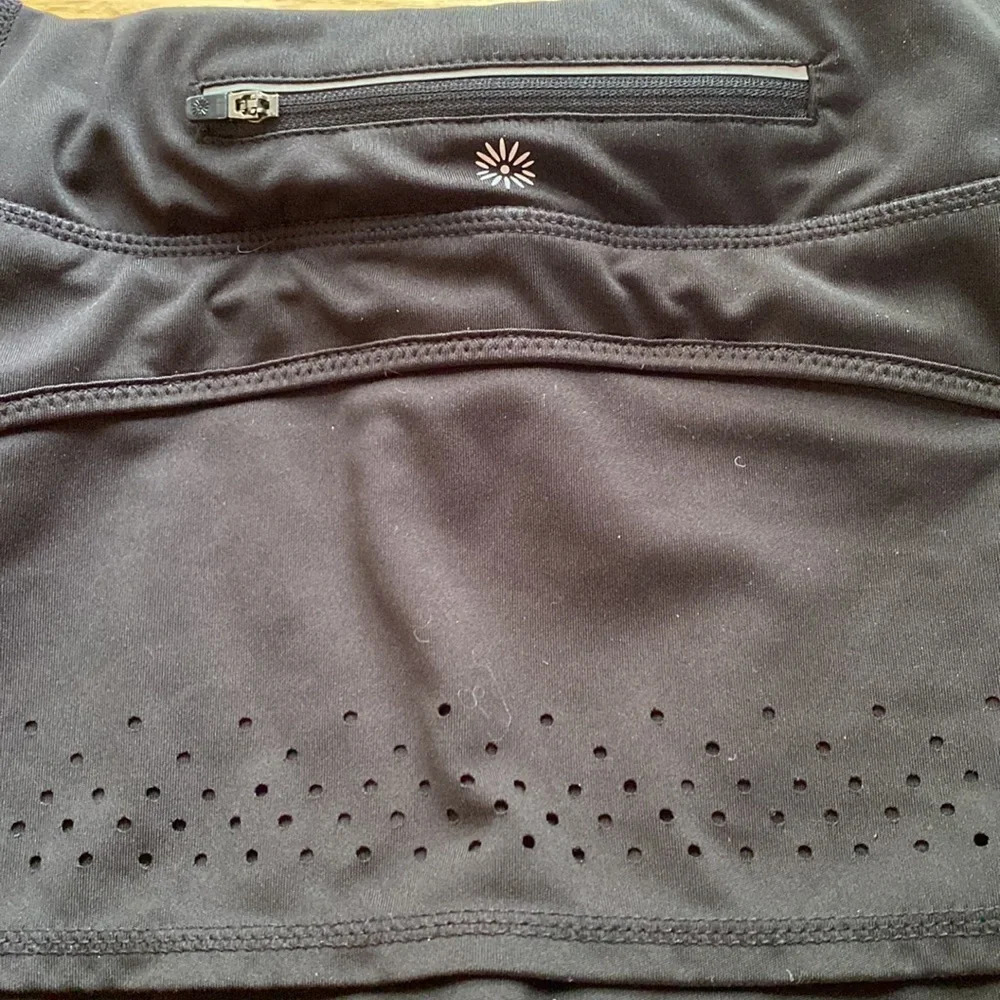 Tangerine Black Athletic Skort Perforate Pickleball Golf Skirt Size Small Tennis - Picture 3 of 8